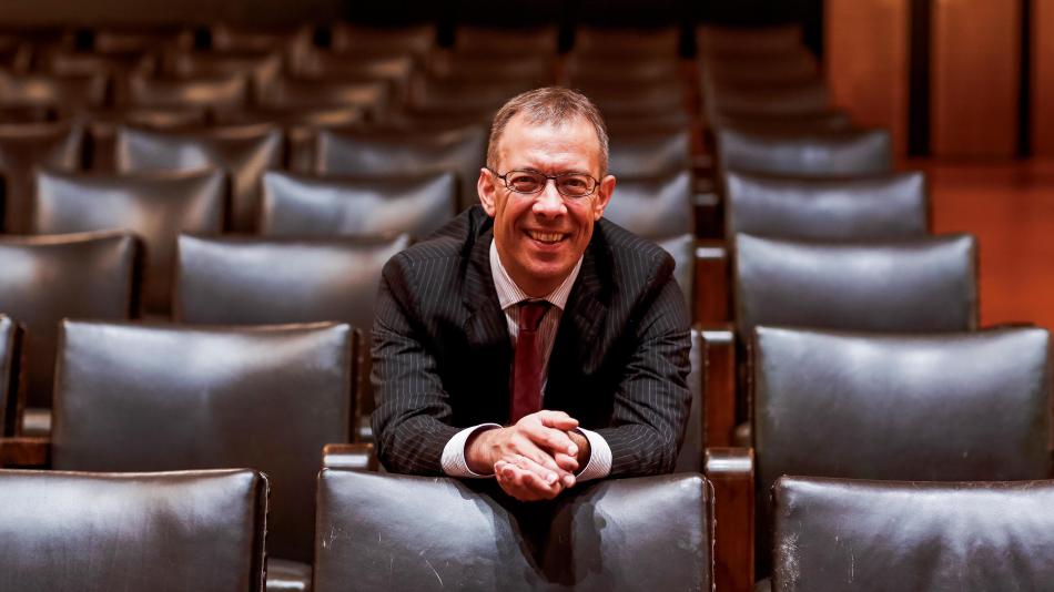 Dr. Christoph Becher im Großen Sendesaal